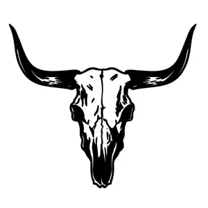 Bull Skull Decal - Personalize Your Belongings with a Touch of Personalization