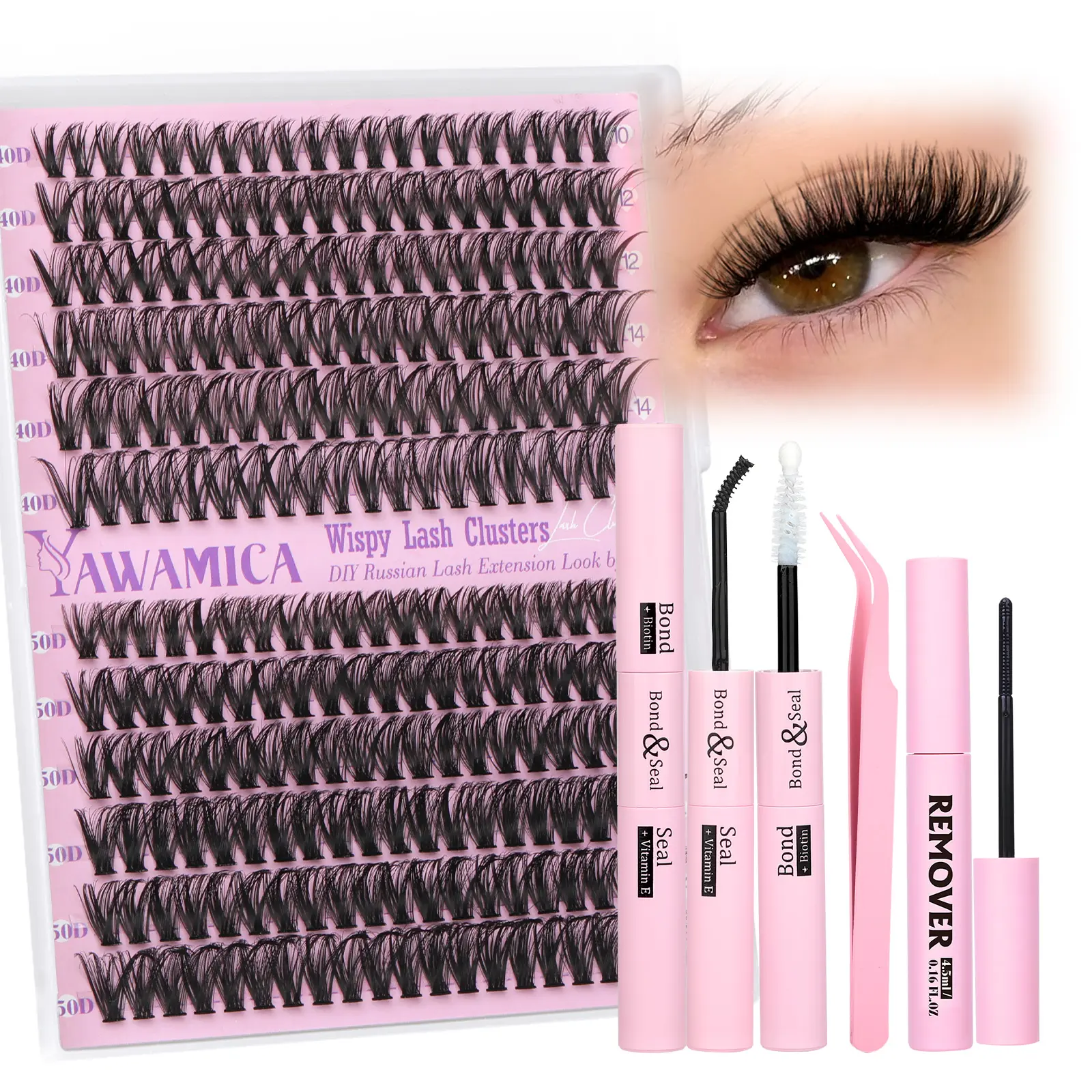 Yawamica 40D 50D Lash Clusters Kit