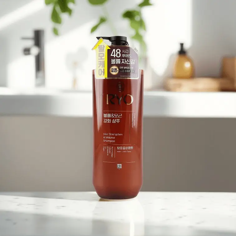 RYO Hair Strengthening & Volume Shampoo 592ml - Triple-Effect Collagen, Korea