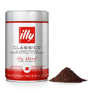 Illy Caffe, Coffee Espresso Medium Roast Ground, 8.8 Ounce