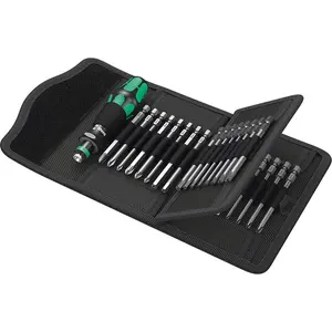 Wera 05059297001 Kraftform Kompakt 62 Bitholding Screwdriver Pouch Set 33-Pieces