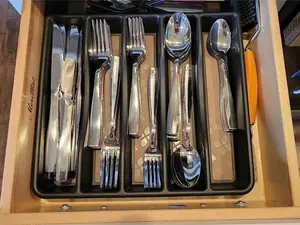 60-Piece Silverware Set, Heavy Duty Mirror Polished Stainless Steel Flatware Set