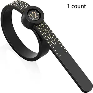 Ring Size Measuring Tool, Handmade Ring Size Measuring Tool with Magnifying Glass, Accurate Measuring Tool for Measuring Rings Size