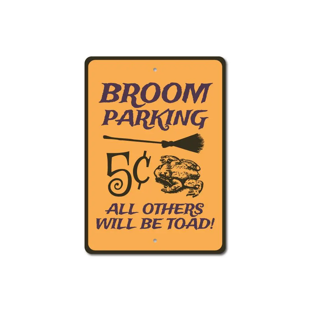 Broom Parking Sign
