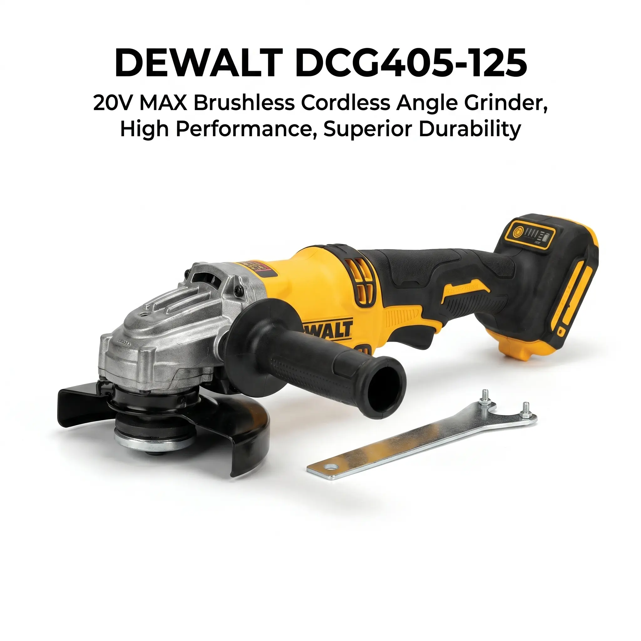 Dewalt DCG405 20V Cordless Brushless Professional Grade Angular Sander Working Site Use