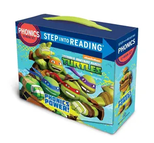 Phonics Power! (Teenage Mutant Ninja Turtles): 12 Step Into Reading Books -- Jennifer Liberts - Boxed Set
