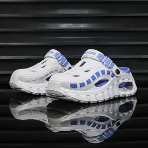Women's Techwear Chunky Clogs, Cyberpunk Platform Slip-On Footwear, Round Toe PU Leather Outdoor Shoe