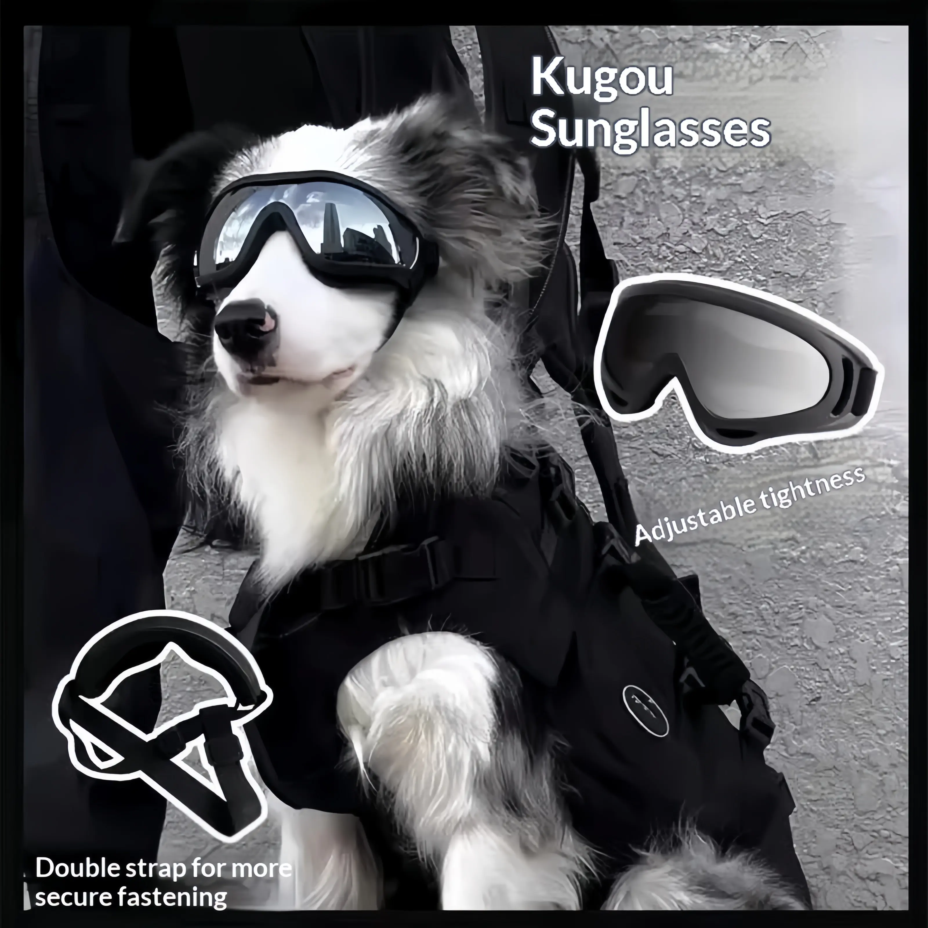 Dog Goggles Sunglasses Anti-UV Sun Glasses Eyewear Protection #SummerWins #DealsForYouDays Adjustable Windproof Sunglasses Pet Dog Supplies For Travel