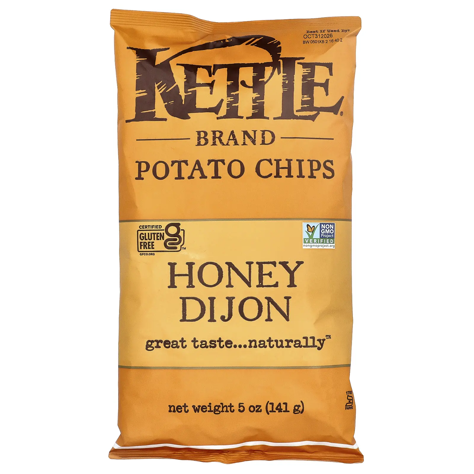 Kettle Foods Potato Chips, Honey Dijon, 5 oz (141 g)