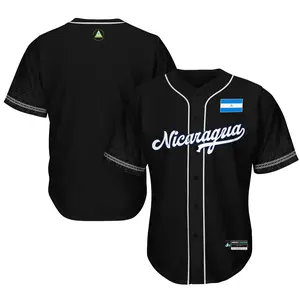Nicaragua Heritage Custom Baseball Jersey for Adult & Youth Size