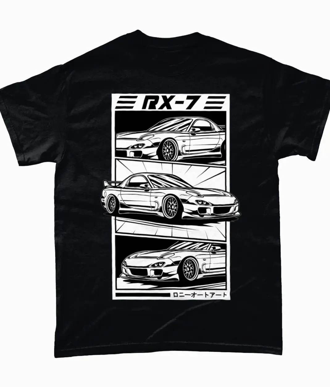 Vintage Classic Mazda RX7 Manga Unisex T-Shirt Sweatshirt Hoodie, JDM Car Enthusiast and Fans Gift
