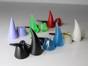 Broken Small Demon horns for Cosplay, Festivals, costume, devil, gothic, rave, halloween, uv reactive