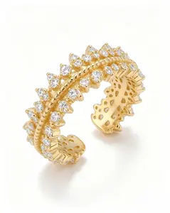 Crown & Lace Stacking Ring