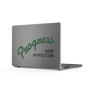 Progress Over Perfection MacBook Case | Matte laptop cover, motivational quote