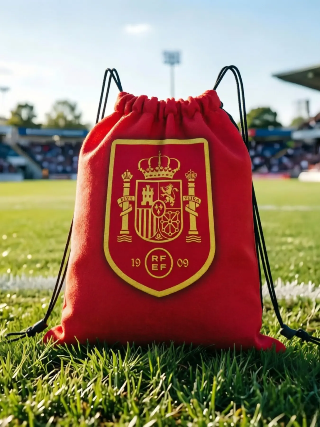 1 pc Spain Football Kawaii Drawstring Bags Sports Shoe Clothes Storage Multi-function Teen Portable Rucksack Pouch Match Day Essentials