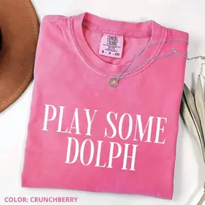 Comfort Colors Play Some Dolph T-Shirt, Hip Hop Tribute Quotes Tee, Unisex Rap Legend Gift, Trendy Gift for Women, For Woman - SoftHype Apparel