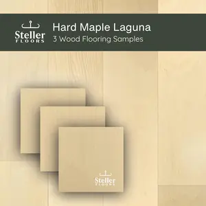 Hard Maple Laguna by Steller Floors - Sample 3-Pack - Includes Clip System