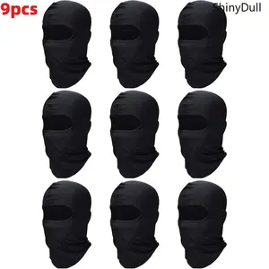 6/8/9-Pcs Ski Mask Set - Balaclava Full Face Gaiter for Men, Breathable Outdoor Sports
