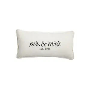 Lumbar Mr & Mrs 2026 Pillow
