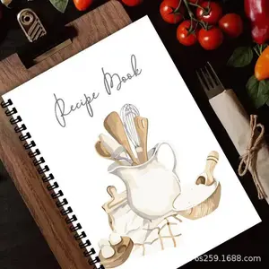 Recipe Notebook for Cooking Formulas, Unit Conversion Chart, Food Capacity & Weight Tracker, Step-By-Step Instructions, Difficulty Rating