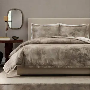 Jeremiah Brent Home 3pc Full/Queen 'Walk in the Woods' Cotton Duvet Set Brown