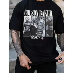 UNISEX COLSON BAKER T‑SHIRT, Colson Baker Mgk Lost Americana Tour 2025 Shirt, Lost Tour Tee, Colson Baker Sweatshirt, MGK photo‑panel collage,  Archival rock‑rap poster vibe, Streetwear essential, Concert outfit, Statement top for fans
