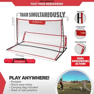 Fast Pass Rebounder Soccer Trainer 6x4 FT