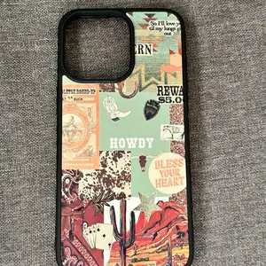 Country Western Phone Case for All iPhones - Customizable Design with Unique Patterns and Durable Hardshell Back