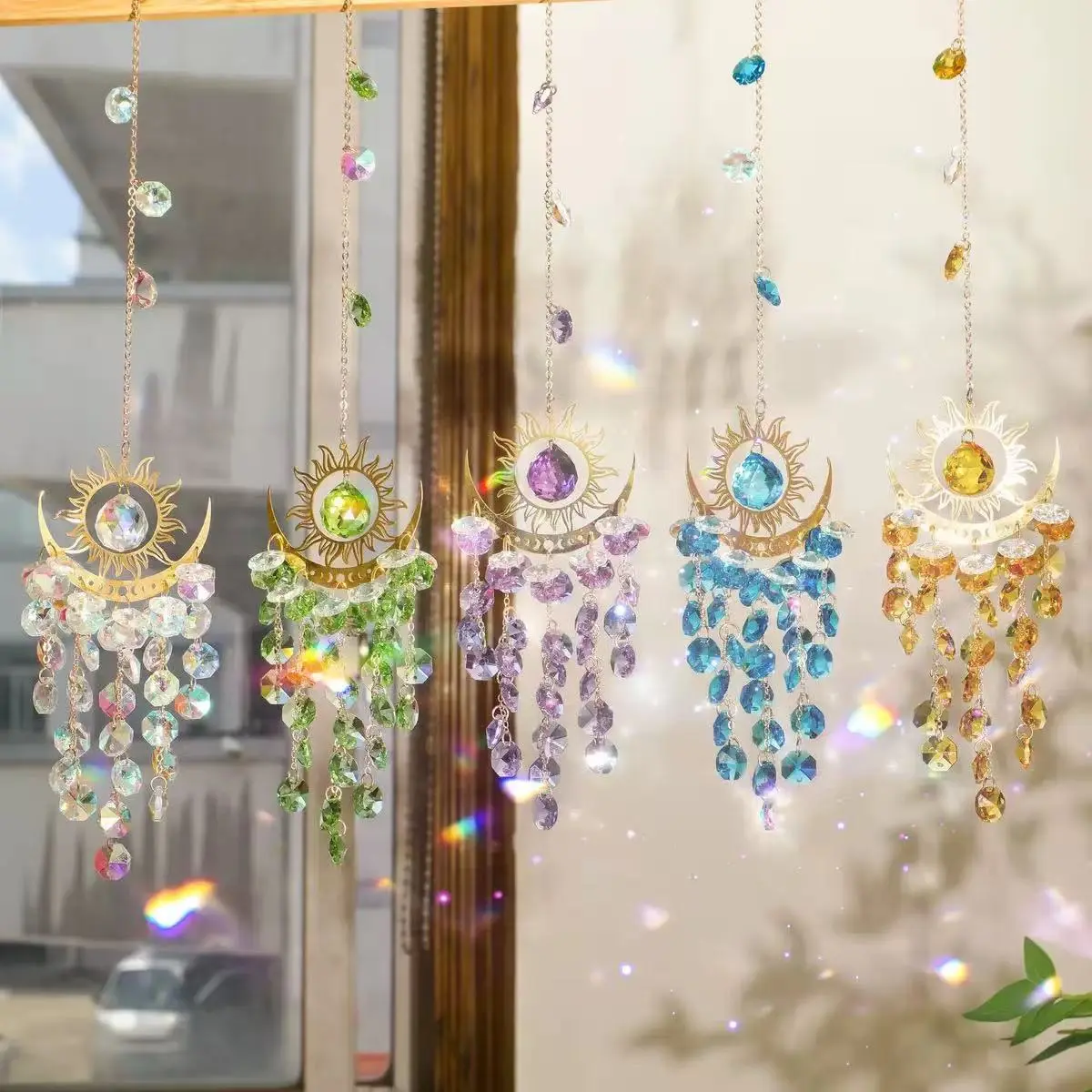 Shining Glass Crystal Suncatcher Beads for Suncatchers & Necklaces Ideal Gift for Home Owners Enhances Beauty