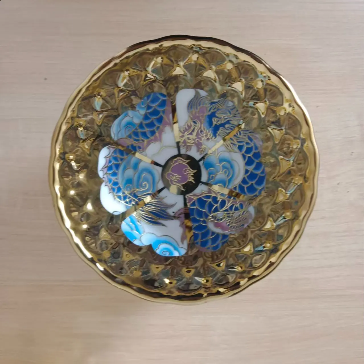Handcrafted JianZhan Tea Cup 003 JSYG0002 - Collectible Cultural Item with Peacock Dragon Feathers Iridescence Design