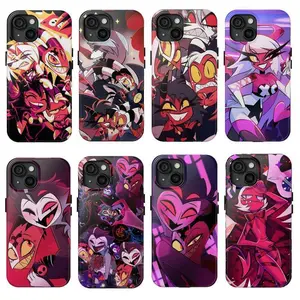 Helluva Boss Phone Case H3zbin Hotel Tough Case for iPhone 17 16 15 14 13 12 11 Pro Max Plus & Samsung S25 S24 S23 S22 S21 Gifts for Women Men Shockproof Cellphone Protector