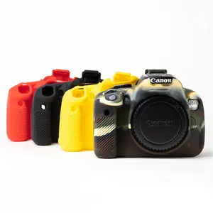 Soft Silicone Armor Camera Body Case For Canon EOS 600D 650D 700D Shockproof Rubber Cover