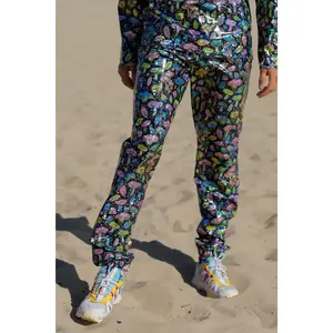 Neon Mushroom Tapered Pants