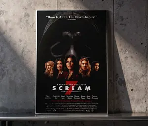 Premium Horror Poster: "Scream 7 – The Final Cut" – Essential for Slasher Enthusiasts, Ideal for Gaming Rooms, Theaters, and Collector Galleries