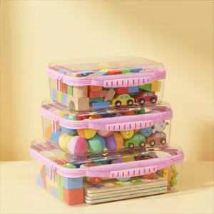 Clear Hard Shell Zipper Storage Box Set, 1/2/3 Counts/Set Large Capacity Zipper Storage Box, Portable Storage Organizer, Beauty Organizer for Skincare, Makeup Clothes, Books, Laundry, Travel Toiletry Bag, Space Saver Organizer, Multiple colors available