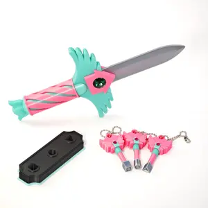 3D Printed Squid Game Dagger Jewelry, Decorative Feng Shui Decor for Home, Home Decoration, Unique Gift Idea for Fans of Squid Game, Ornament