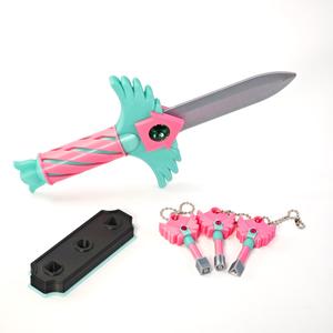 3d printed squid game dagger jewelry, feng shui decor for home, decorative unique gift idea for fans of squid game