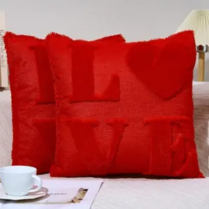 Love Heart Pillowcase Set, 2pcs Romantic Design, Perfect for Bedroom Home Decor, Soft and Cozy, Ideal Gift for Lovers