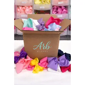 Boutique Bows Grab Box -- Assorted Grosgrain Hair Bows | Save vs. Individual | 4", 6" or 8"