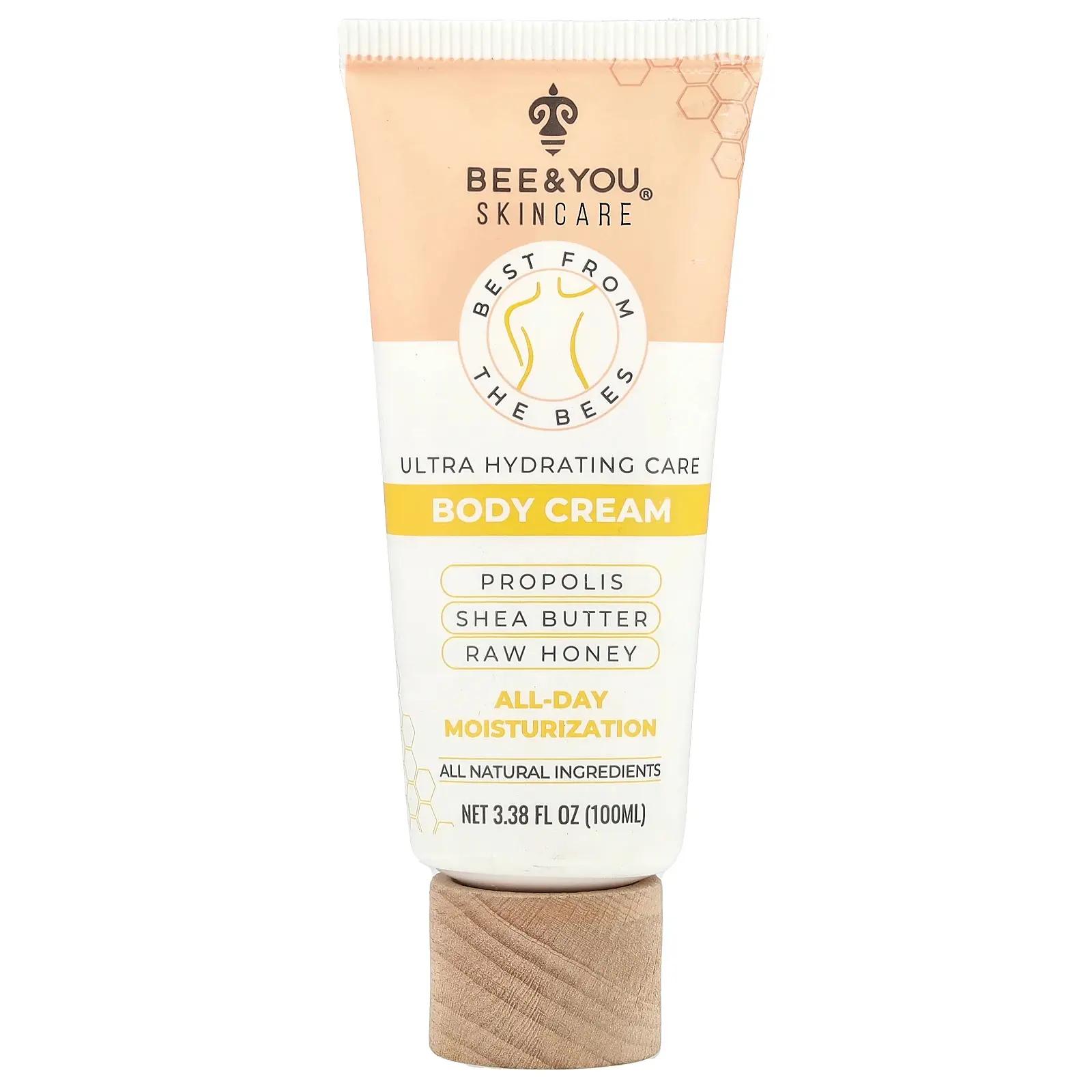 Bee & You Body Cream, 3.38 fl oz (100 ml)
