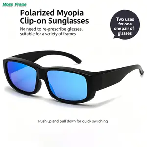 New Style Dual-Use Day & Night Sunglasses — Windproof, Sand-Resistant, and Designed for Driving & Cycling (Fits Over Prescription Glasses)