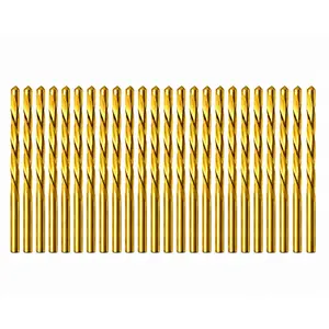 Drywall Cut Out Bit 5/32 inch Sabre Point HSS Cutout Router Bit Titanium Nitrided  Zip Bits for Gypsum Board-30Pcs