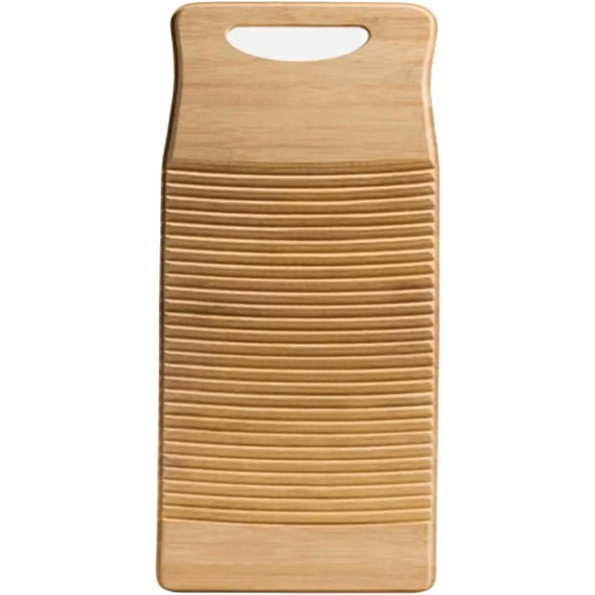 Anti-Slip Wooden Washboard,Easy to Use,Laundry Cleaning Board with Hanging Hole,Easy to Storage,Durable Scrub Board Washing Board for Laundry Room