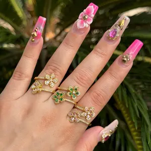 18K Gold Plated Flower Ring