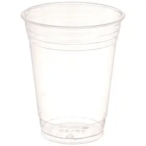 SOLO Cup Company -100 Company Plastic Party Cold Cups, 16 oz, Clear, 100 pack