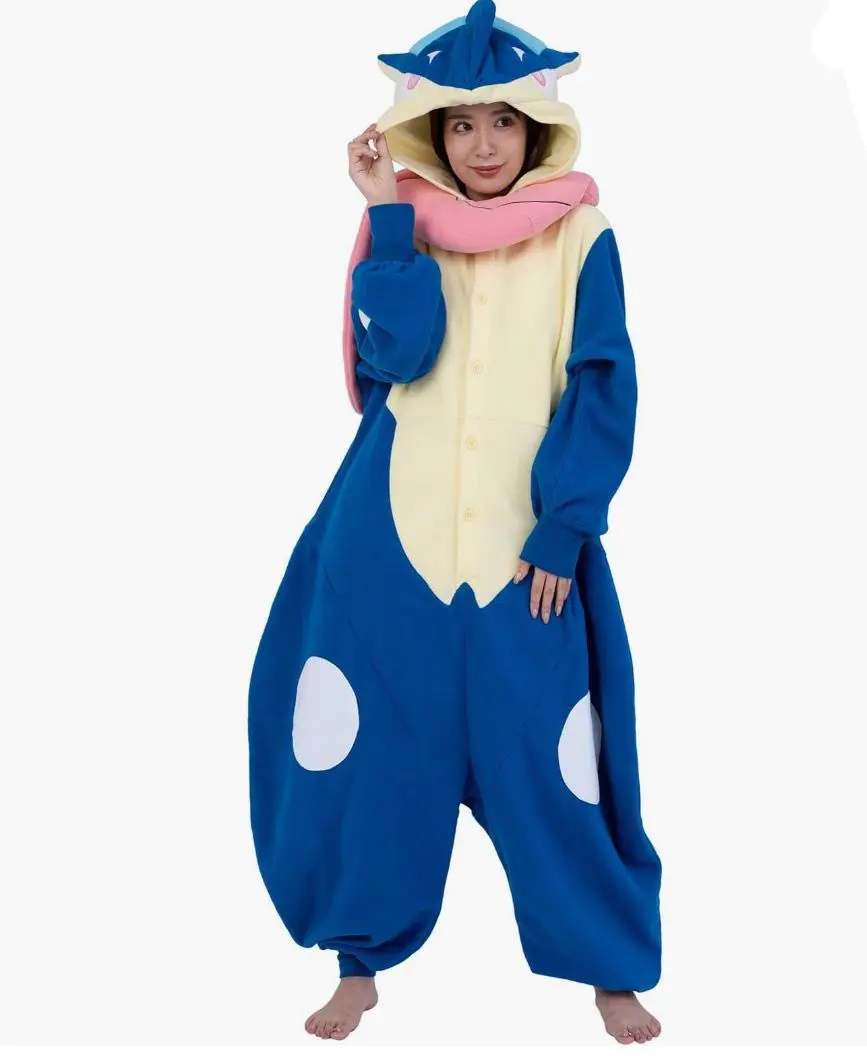 Greninja Onesie Kigurumi Pajamas Adult Plus Size Cosplay Costume