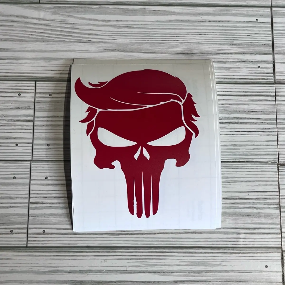 Punisher Trump skull decal Punisher Trump skull decal