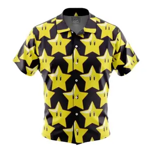 Star Mario Bros Hawaiian Shirt | Cool Summer Anime Vibes for Men & Fans