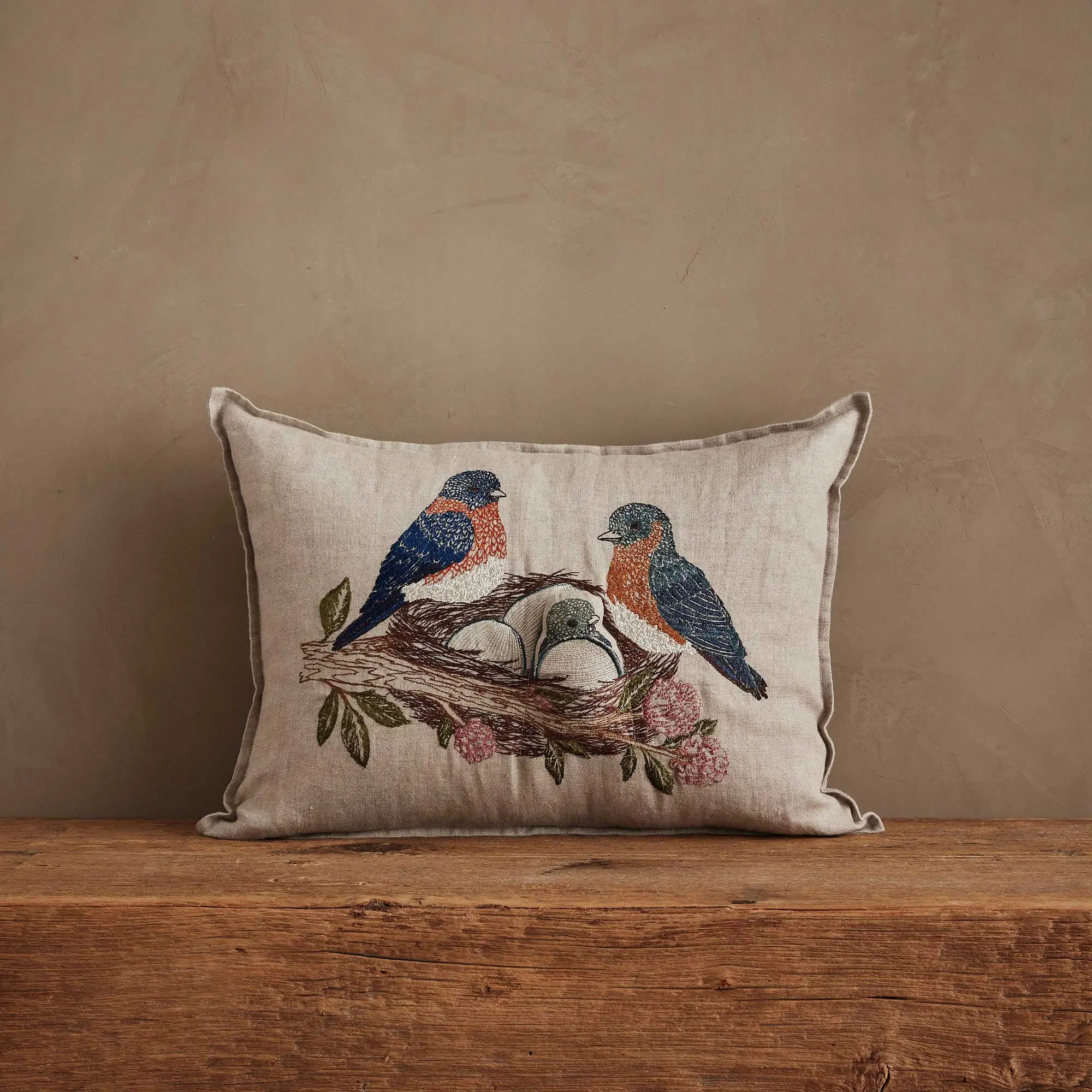 Bluebird Nest Pocket Pillow Bluebird Nest Pocket Pillow