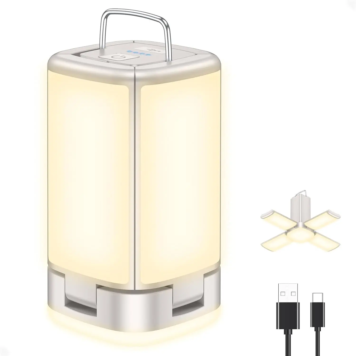 XTAUTO 116 LED Camping Lantern Rechargeable, Super Bright Camping Lights